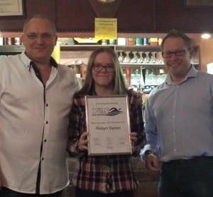 Robyn Dyson Most Improved Junior Swimmer 2015